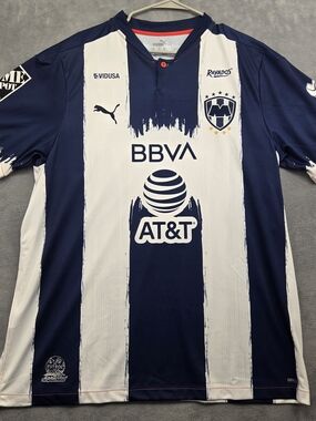 Rayados Monterrey 2020-2021 Home Jersey by Puma - Navy & White